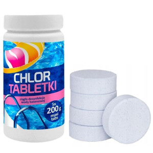 Chemia Basenowa Chlor Gamix Long Maxi Tabs E1118 5 x 200 g