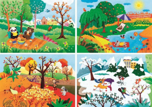 Clementoni 21408 Puzzle 4w1 Pory Roku