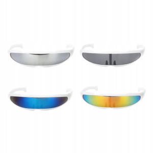 Futurystyczne okulary imprezowe wąskie 4szt