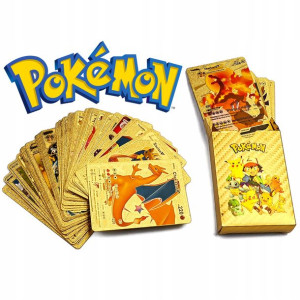 Prestiżowe Złote Karty Zestaw Pokemon 54 Szt