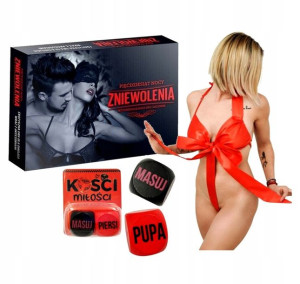 Zestaw walentynkowy gra erotyczna sexy strój kości