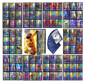 100 Sztuk Legendarnych kart Pokemon GX MEGA+ ALBUM