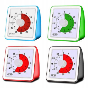 Timer wizualny analogowy 60-minutowy cichy timer