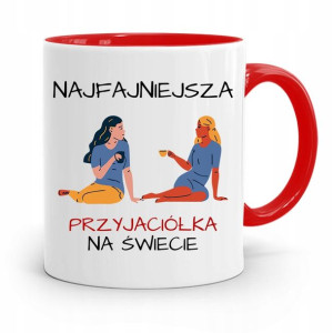 Kubek Czerwony Dla Przyjaciela Przyjaciółki
