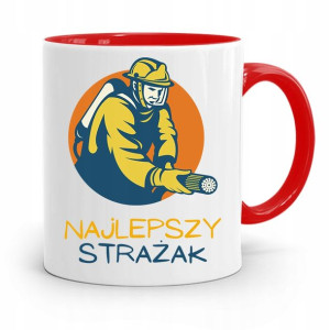 Kubek Czerwony Dla Strażaka Najlepszy Strażak