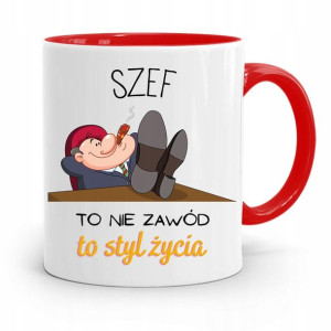 Kubek Czerwony Dla Szefa To Nie Zawód Styl Życia
