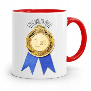 Kubek Czerwony Dla Szefowej Szefowa Na Medal