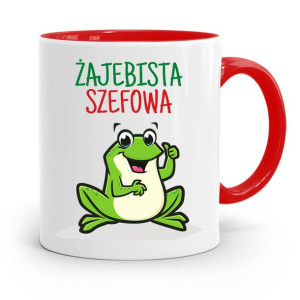 Kubek Czerwony Dla Szefowej Żajebista Szefowa