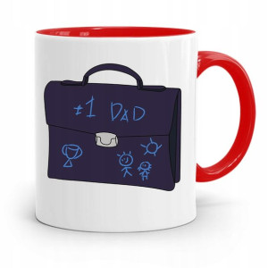 Kubek Czerwony Dla Taty Ojca #1 Dad Prezent