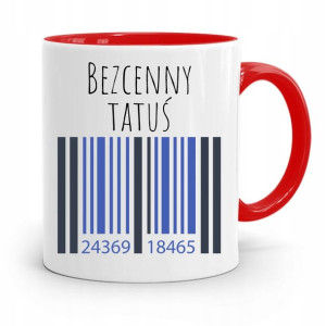 Kubek Czerwony Dla Taty Ojca Bezcenny Tatuś