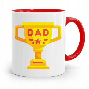 Kubek Czerwony Dla Taty Ojca Dad Prezent