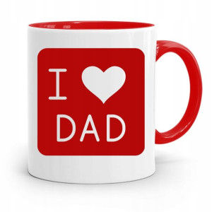 Kubek Czerwony Dla Taty Ojca I Love Dad Prezent