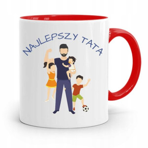 Kubek Czerwony Dla Taty Ojca Najlepszy Tata