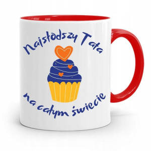 Kubek Czerwony Dla Taty Ojca Najsłodszy Tata