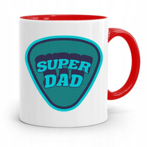 Kubek Czerwony Dla Taty Ojca Super Dad Prezent
