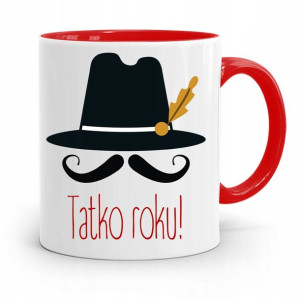 Kubek Czerwony Dla Taty Ojca Tatko Roku! Prezent