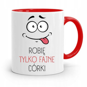 Kubek Czerwony Dla Taty Ojca Tylko Fajne Córki