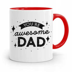Kubek Czerwony Dla Taty Ojca You Are Awesome Dad