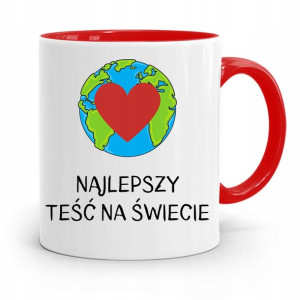 Kubek Czerwony Dla Teścia Najlepszy Na Świecie