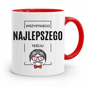 Kubek Czerwony Dla Teścia Wszystkiego Najlepszego