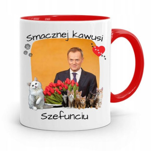 Kubek Czerwony Donald Tusk Po Platforma Prezent