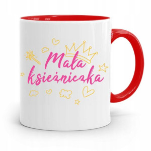 Kubek Czerwony Dzień Dziecka Mała Księżniczka