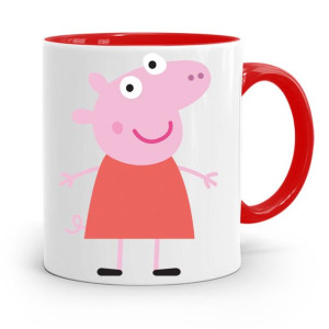 Kubek Czerwony Dzień Dziecka Świnka Peppa Prezent