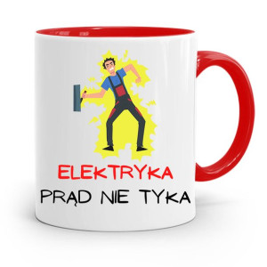 Kubek Czerwony Elektryka Elektryka Prad Nie Tyka