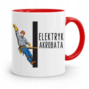 Kubek Czerwony Elektryka Elektryka Prad Nie Tyka