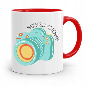 Kubek Czerwony Fotografa Najlepszy Fotograf