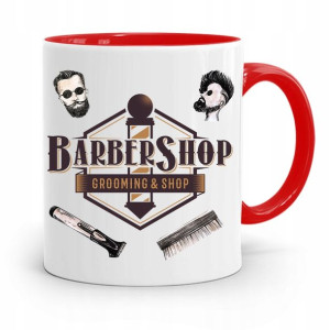 Kubek Czerwony Fryzjera Fryzjerki Barber Shop