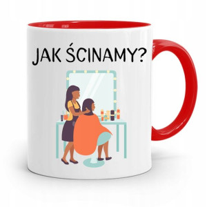 Kubek Czerwony Fryzjerki Jak Ścinamy? Prezent