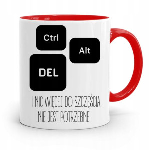 Kubek Czerwony Informatyka Programisty Ctrl Alt