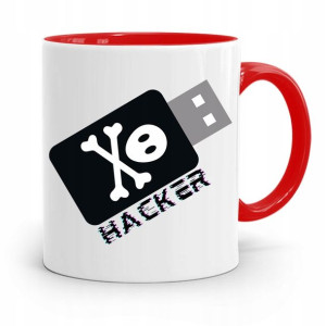 Kubek Czerwony Informatyka Programisty Hacker