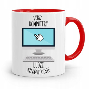 Kubek Czerwony Informatyka Programisty Komputery