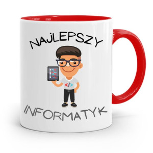 Kubek Czerwony Informatyka Programisty Prezent