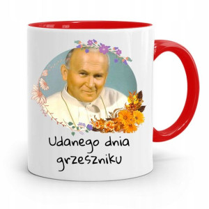 Kubek Czerwony Jan Paweł Ii Papaj Grzeszniku