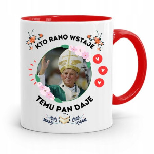 Kubek Czerwony Jan Paweł Ii Papaj Temu Pan Daje