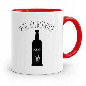 Kubek Czerwony Kierownika Pół Kierownik Pół Litra