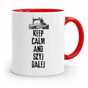Kubek Czerwony Krawca Krawcowej And Szyj Dalej