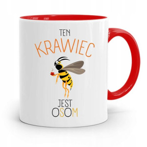 Kubek Czerwony Krawca Krawcowej Jest Osom Prezent