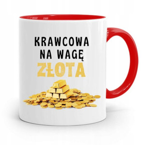 Kubek Czerwony Krawca Krawcowej Na Wagę Złota