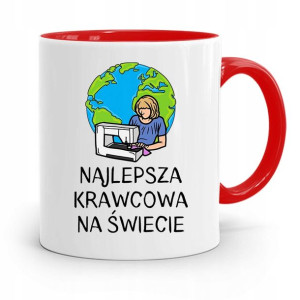 Kubek Czerwony Krawca Krawcowej Najlepsza Na
