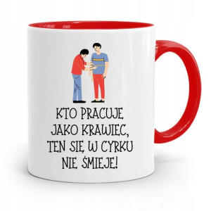 Kubek Czerwony Krawca Krawcowej W Cyrku Się Nie