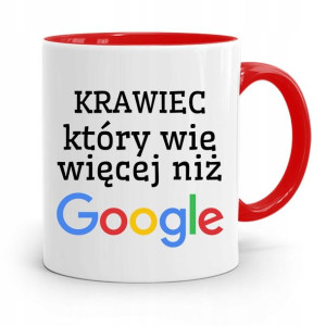 Kubek Czerwony Krawca Krawcowej Wie Więcej Niż