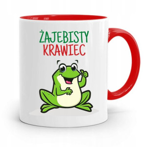 Kubek Czerwony Krawca Krawcowej Żajebisty Krawiec