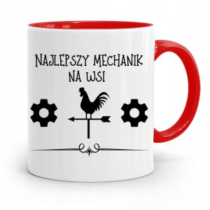Kubek Czerwony Mechanika Najlepszy Mechanik Na Wsi