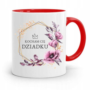 Kubek Czerwony Na Dzień Dziadka Kocham Cię Dziadku