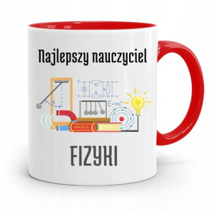 Kubek Czerwony Na Dzień Nauczyciela Fizykii