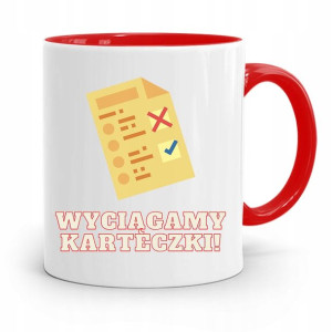 Kubek Czerwony Na Dzień Nauczyciela Karteczki